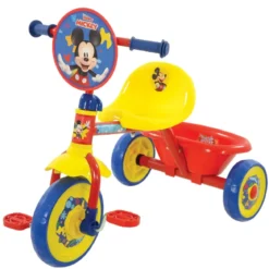 Triciclo per Bambini Maniglia Regolabile Topolino Disney Ruote EVA