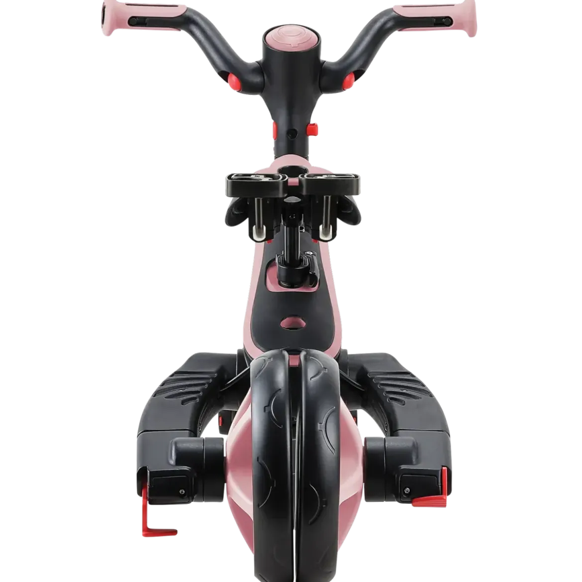 Triciclo Pieghevole 4 in 1 per Bambini Rosa Pastello con Ruote EVA