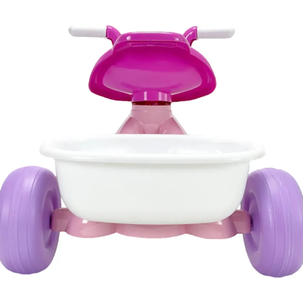 Triciclo Primi Passi per Bambini Minnie Disney 3 Ruote 2 Cestini