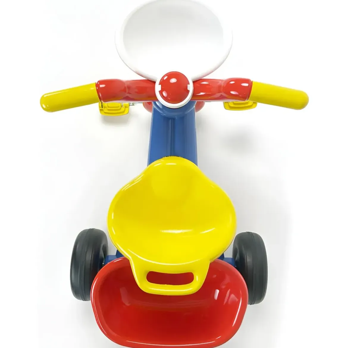 Triciclo Primi Passi per Bambini Spiderman Marvel 3 Ruote 2 Cestini