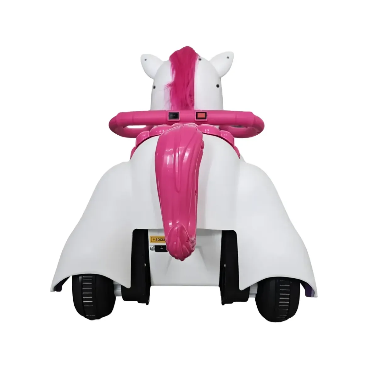 Unicorno Elettrico Cavalcabile 12V per Bambini con Luci e Suoni
