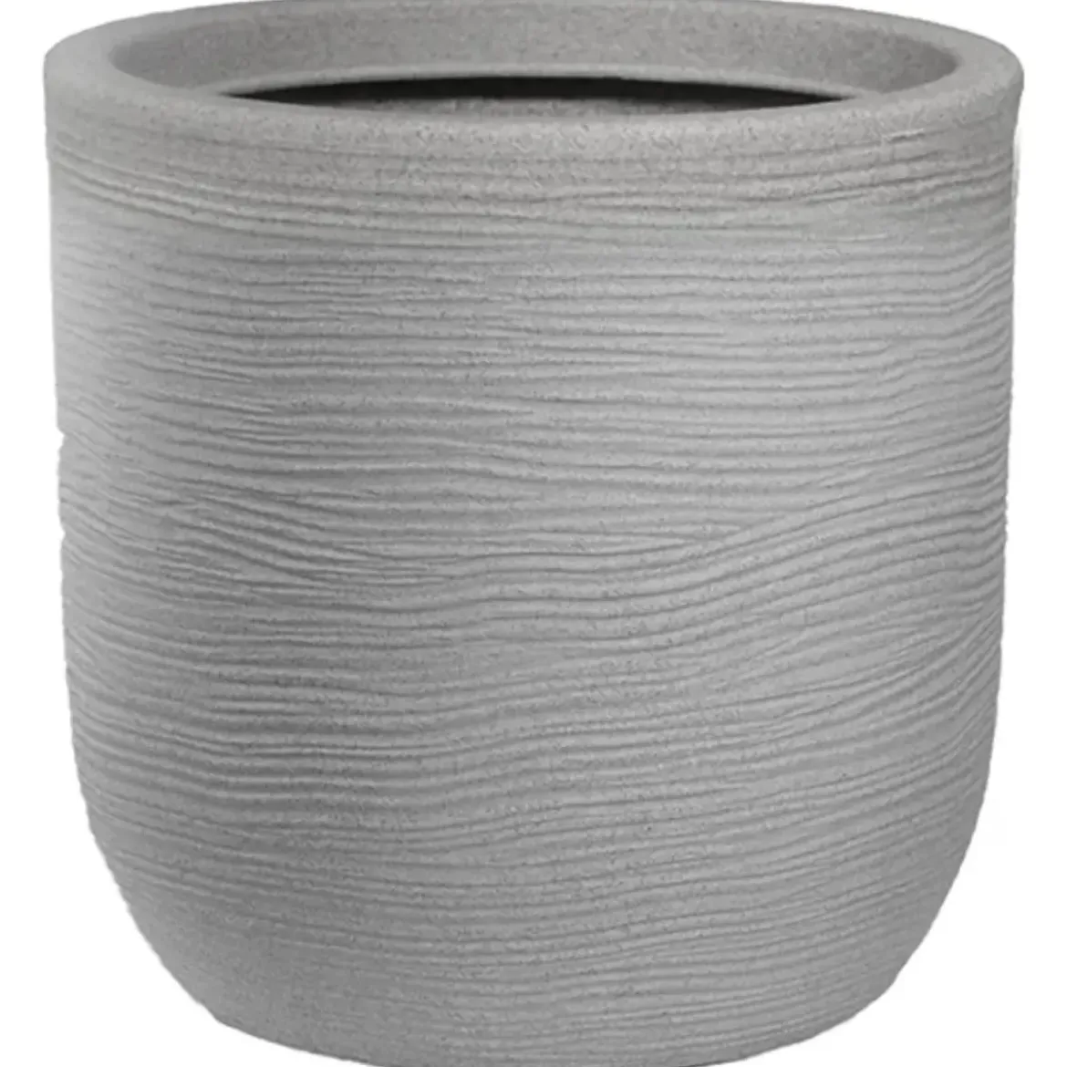 Vaso in Resina Beige 35x34 Resistente Raggi UV Materiale Riciclabile