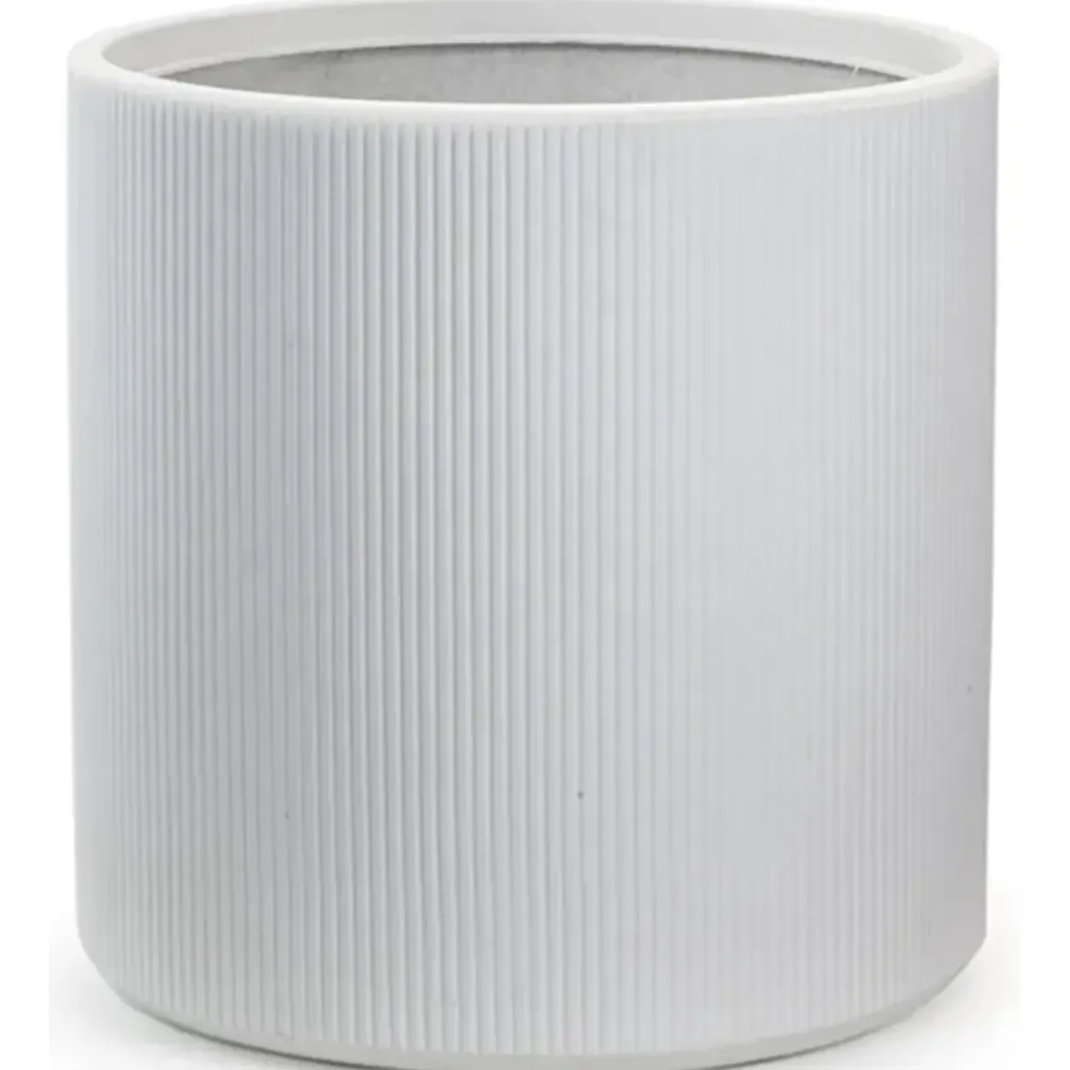 Vaso in Resina Bianco 36x35 Resistente Raggi UV Materiale Riciclabile
