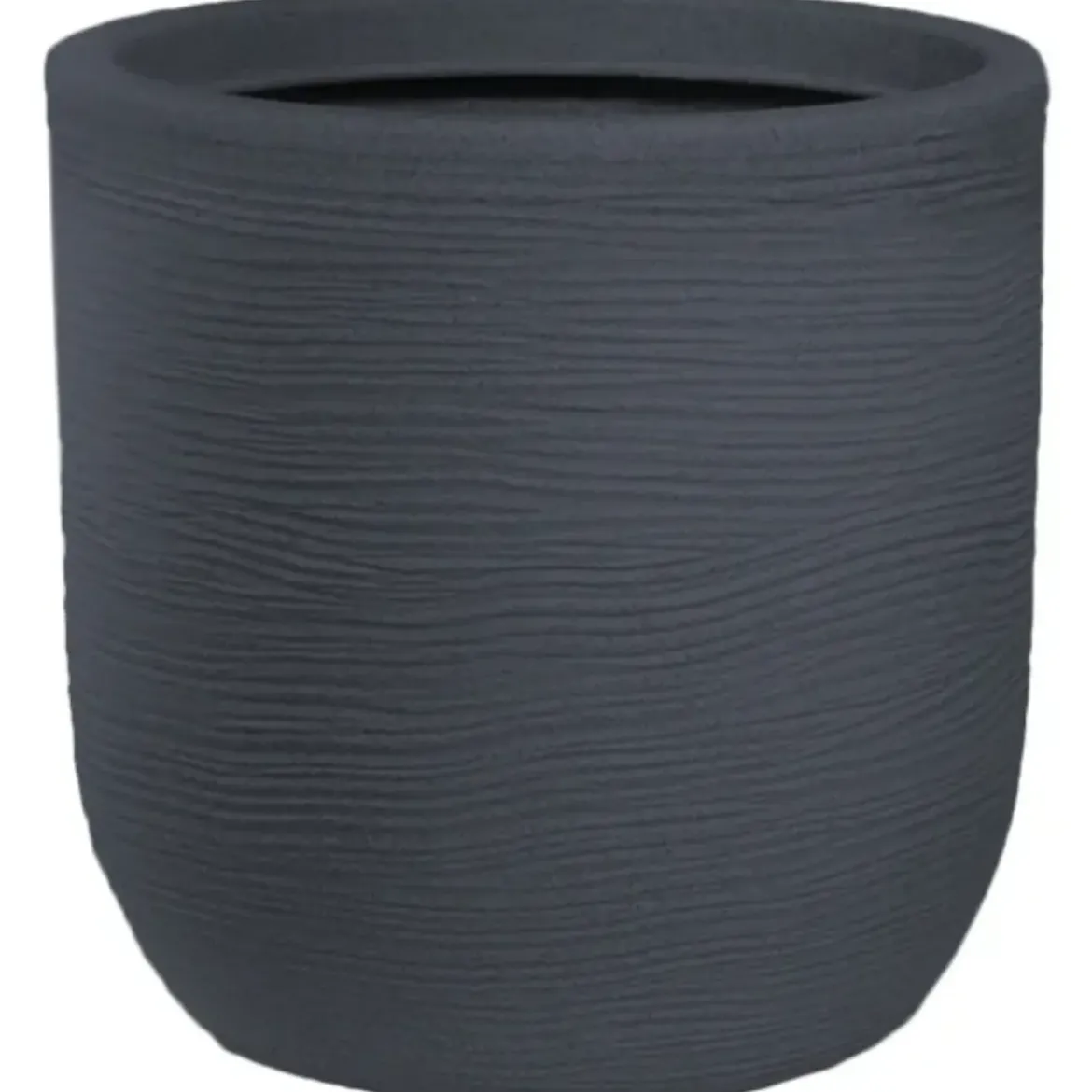 Vaso in Resina Grigio 35x34 Resistente Raggi UV Materiale Riciclabile