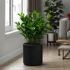 Vaso in Resina Grigio 36x35 Resistente Raggi UV Materiale Riciclabile