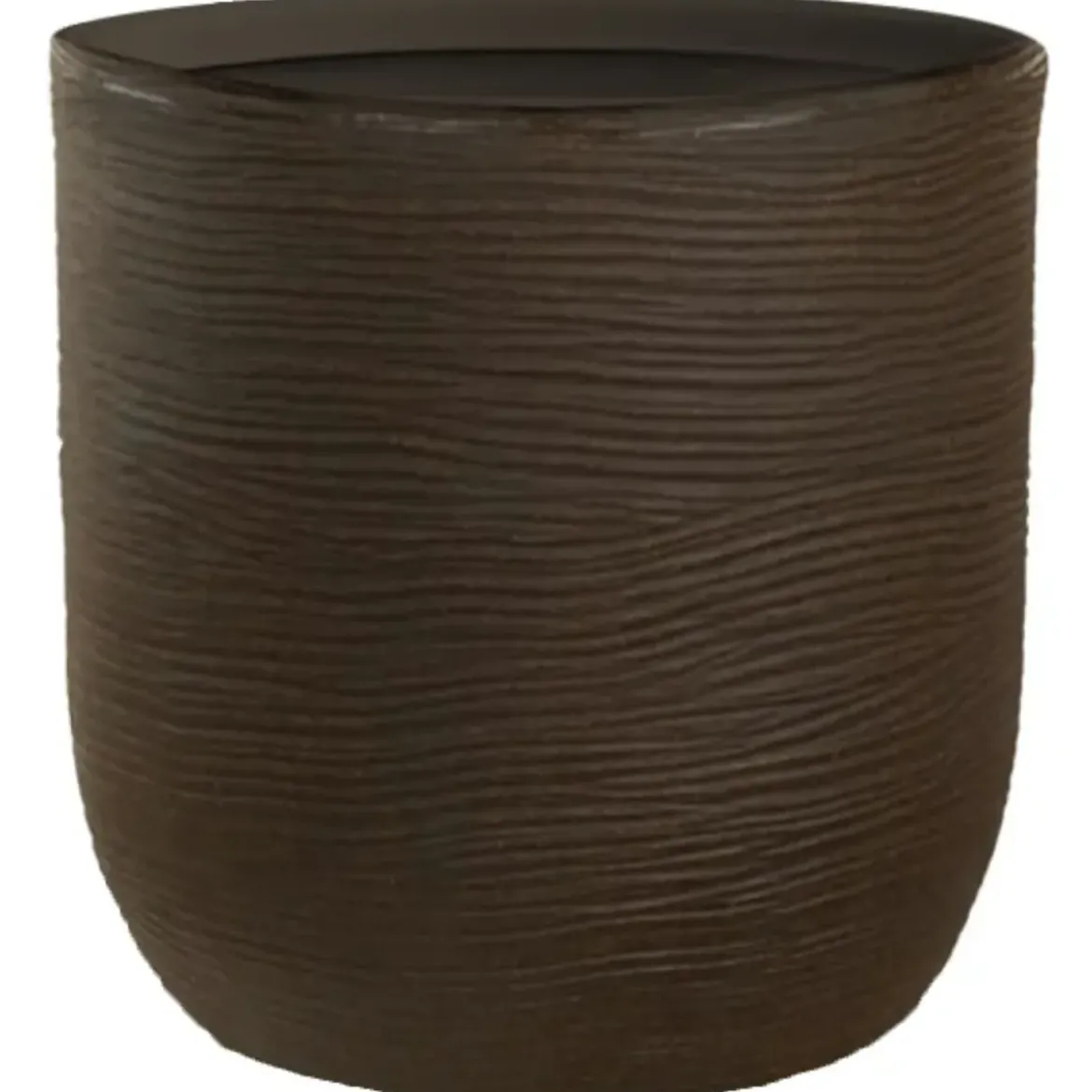 Vaso in Resina Marrone 35x34 Resistente Raggi UV Materiale Riciclabile