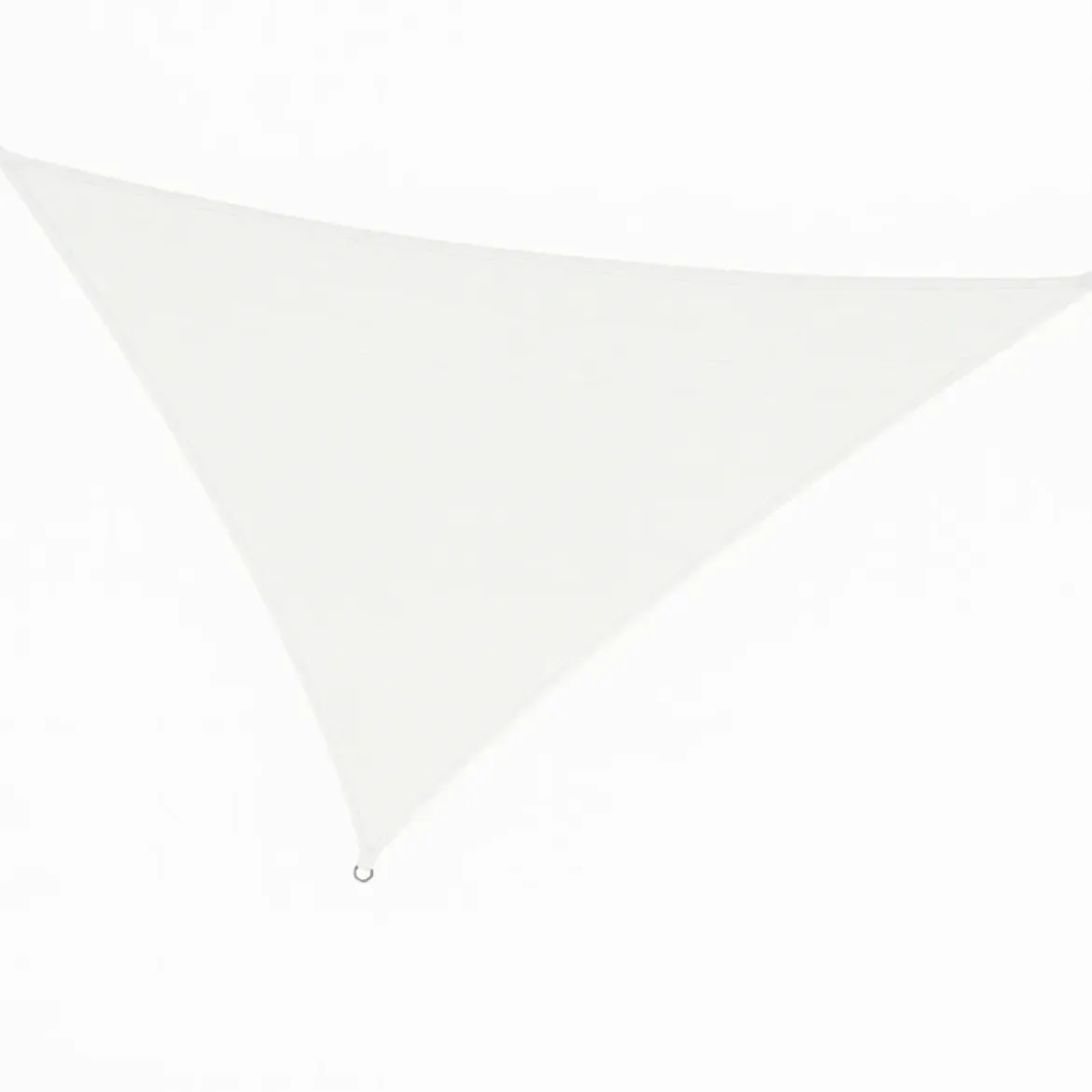 Vela Ombreggiante Triangolare Bianco 3,6x3,6x3,6 m con Anelli in Acciaio