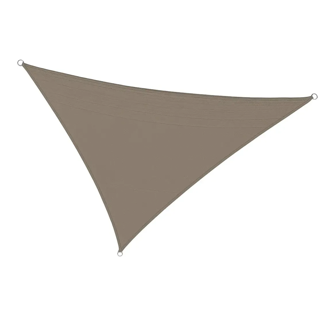 Vela Ombreggiante Triangolare Tortora 3,6x3,6x3,6 m Anelli in Acciaio