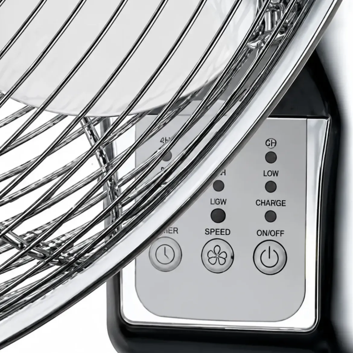 Ventilatore a Parete 60W 4 Pale Acciaio DCG 3 Velocità Telecomando