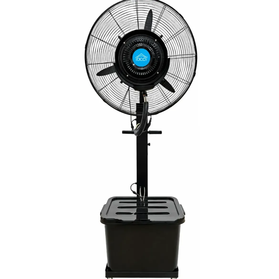 Ventilatore da Pavimento Nebulizzatore DCG 280W 46L 3 Velocità Nero