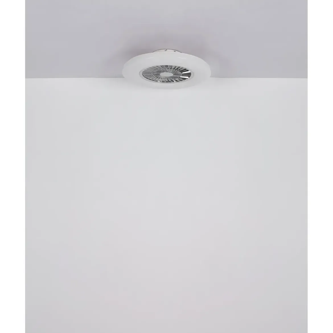 Ventilatore da Soffitto con Argento Bianco 60 cm LED RGB Telecomando