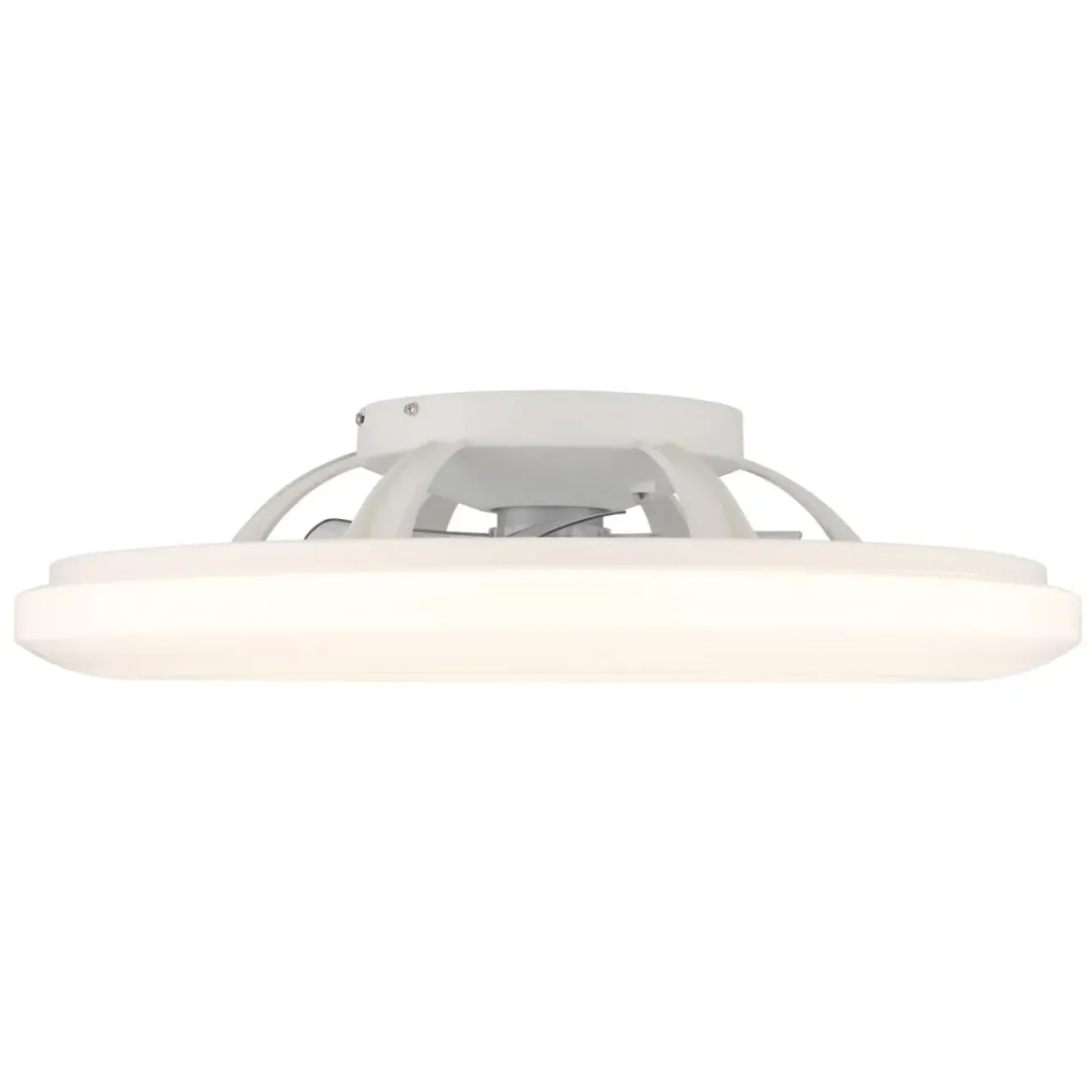 Ventilatore da Soffitto con Argento Bianco 60 cm LED RGB Telecomando