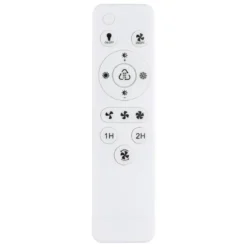 Ventilatore da Soffitto con Luce LED Nero Moderno 30W Telecomando