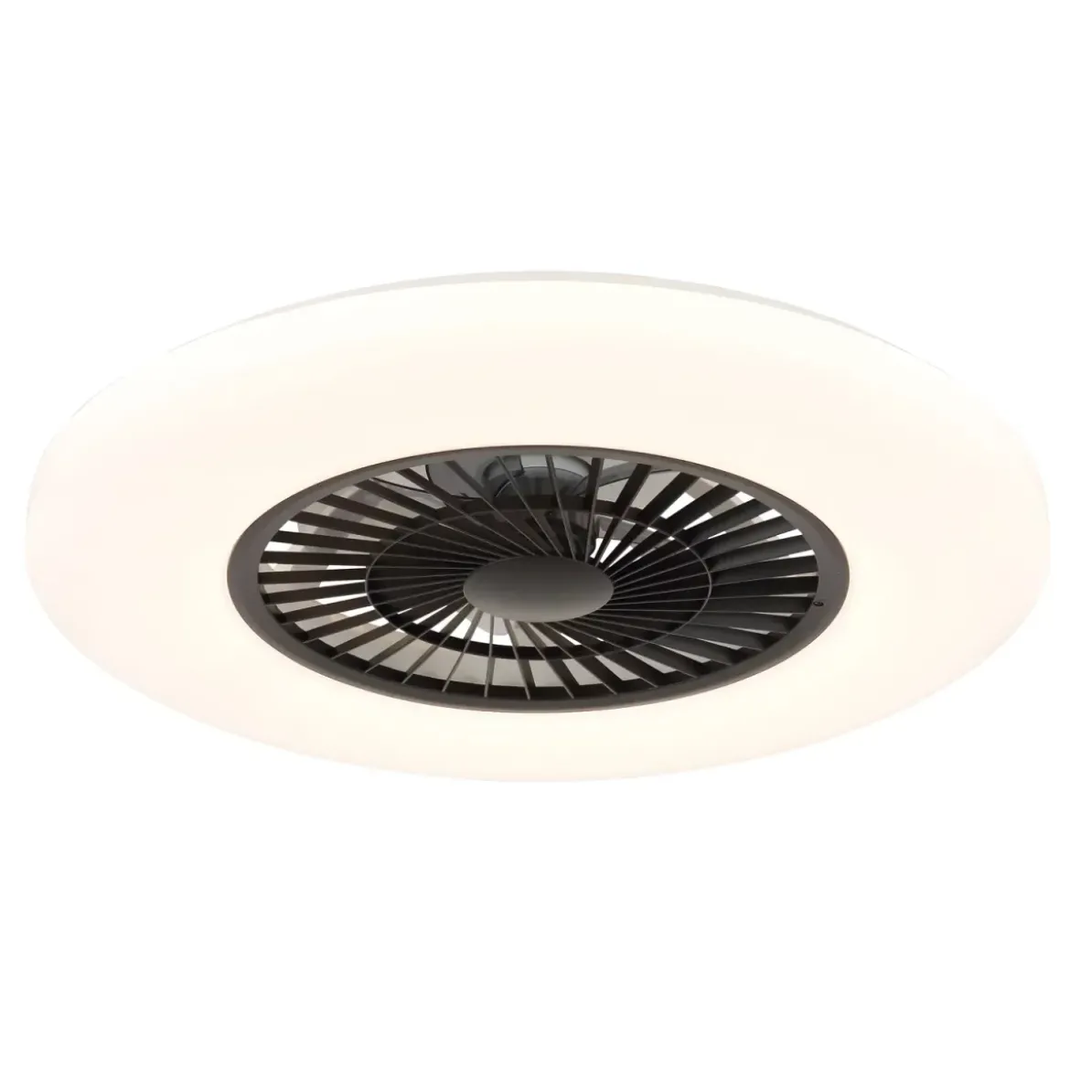 Ventilatore da Soffitto con Nero Bianco 60 cm LED RGB Telecomando