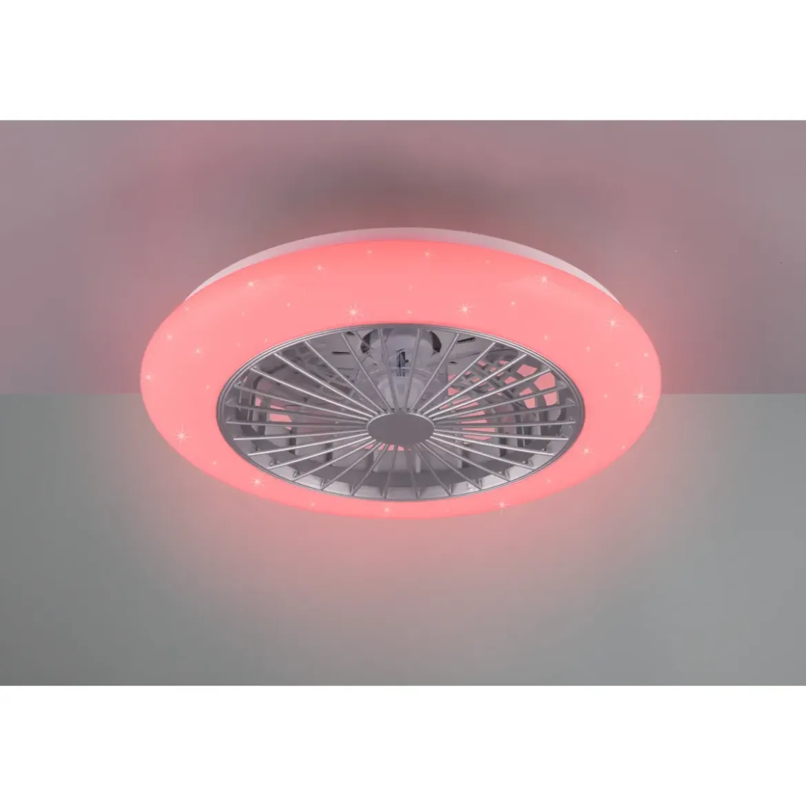 Ventilatore da Soffitto LED con Luce RGB Dimmerabile e Telecomando