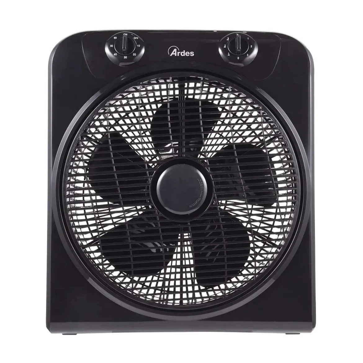 Ventilatore da Terra Pavimento Silenzioso Tavolo Portatile Grow Box Timer Nero