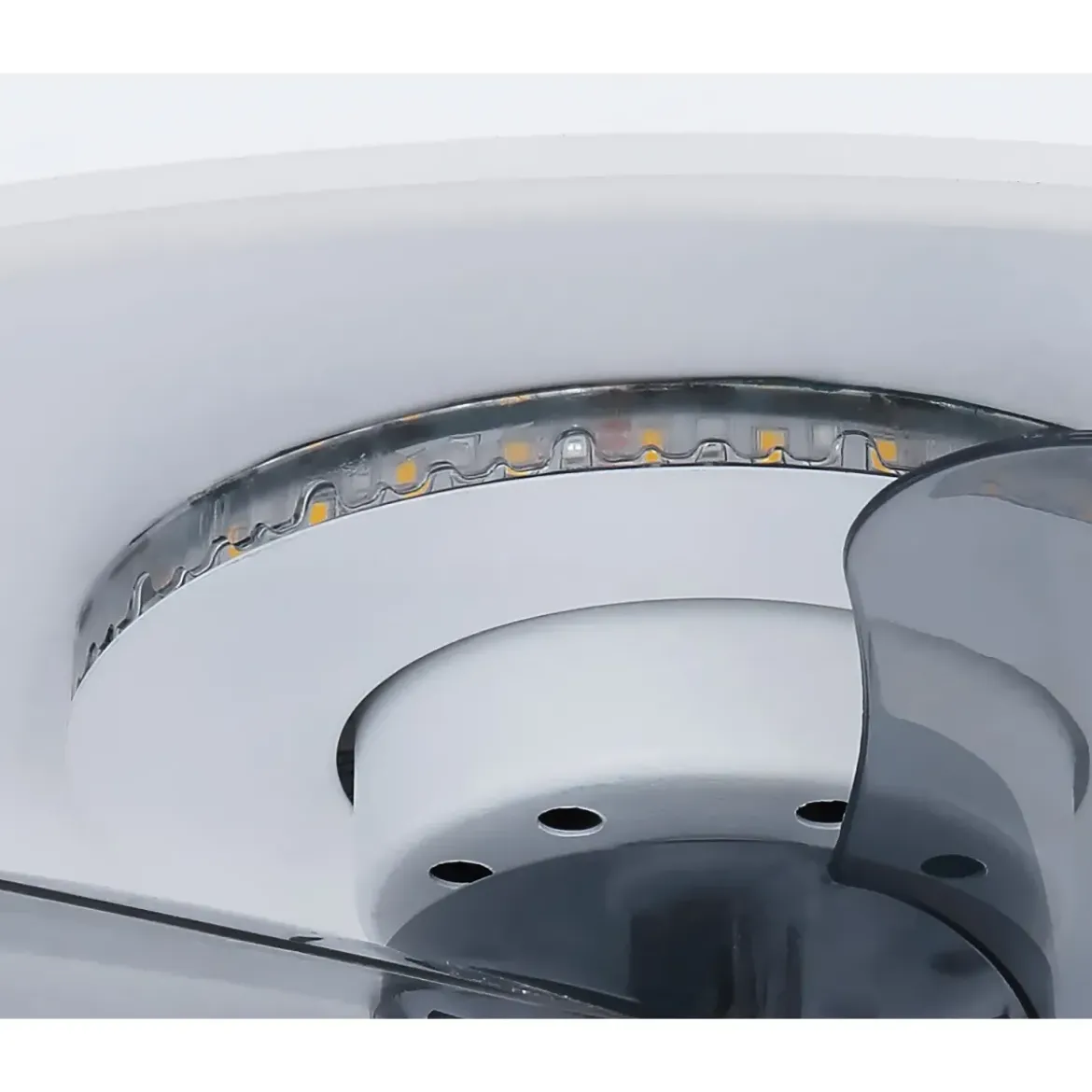 Ventilatore Soffitto con Luce Notturna CCT Telecomando Dimmer Bianco