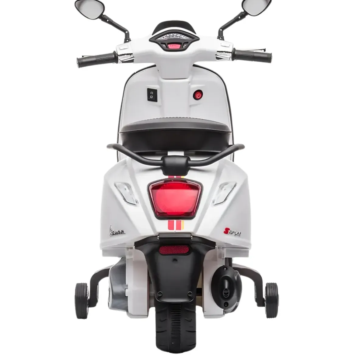 Vespa Sprint Elettrica per Bambini 12V Bianco Luci LED Moto Scooter