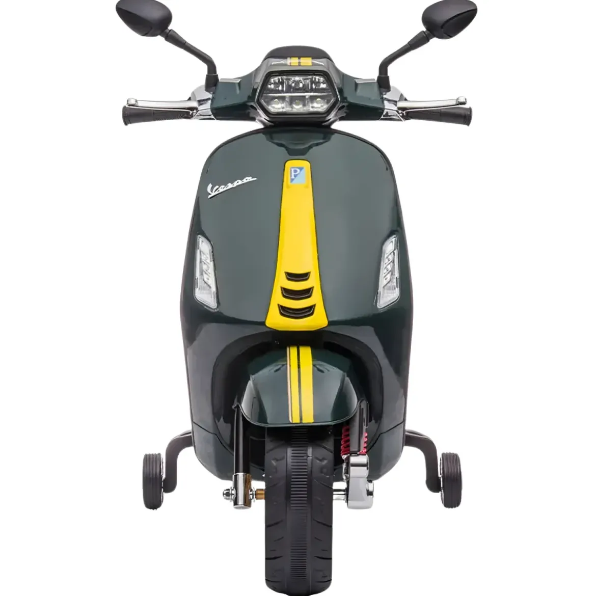 Vespa Sprint Elettrica per Bambini 12V Verde Luci LED Moto Scooter