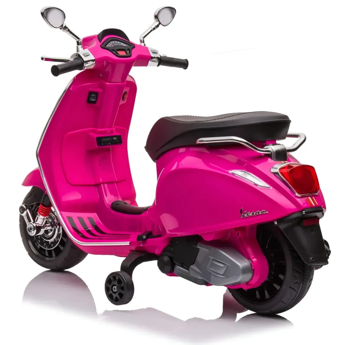 Vespa Sprint Elettrica per Bambini 12V Rosa Luci LED Moto Scooter
