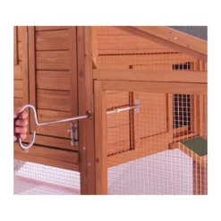 Voliera Gabbia Pollaio Casetta in Legno 3-4 Galline per Polli Volatili Quaglie