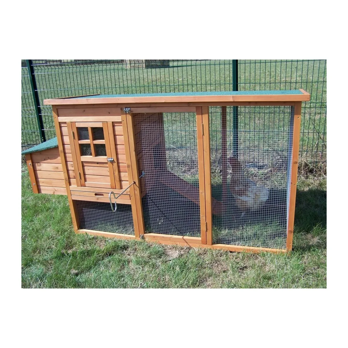 Voliera Gabbia Pollaio Casetta in Legno 3-4 Galline per Polli Volatili Quaglie