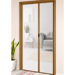 Zanzariera a Rullo Laterale per Porta Bronzo 150x250 Riducibile