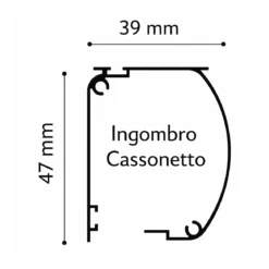Zanzariera a Rullo Verticale 80x160 Riducibile in Alluminio Bianco