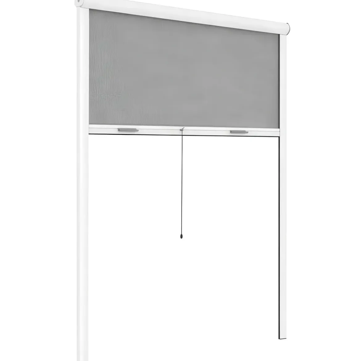 Zanzariera a Rullo Verticale 100x160 Riducibile in Alluminio Bianco