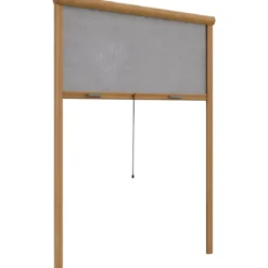 Zanzariera a Rullo Verticale 80x160 Riducibile in Alluminio Bronzo