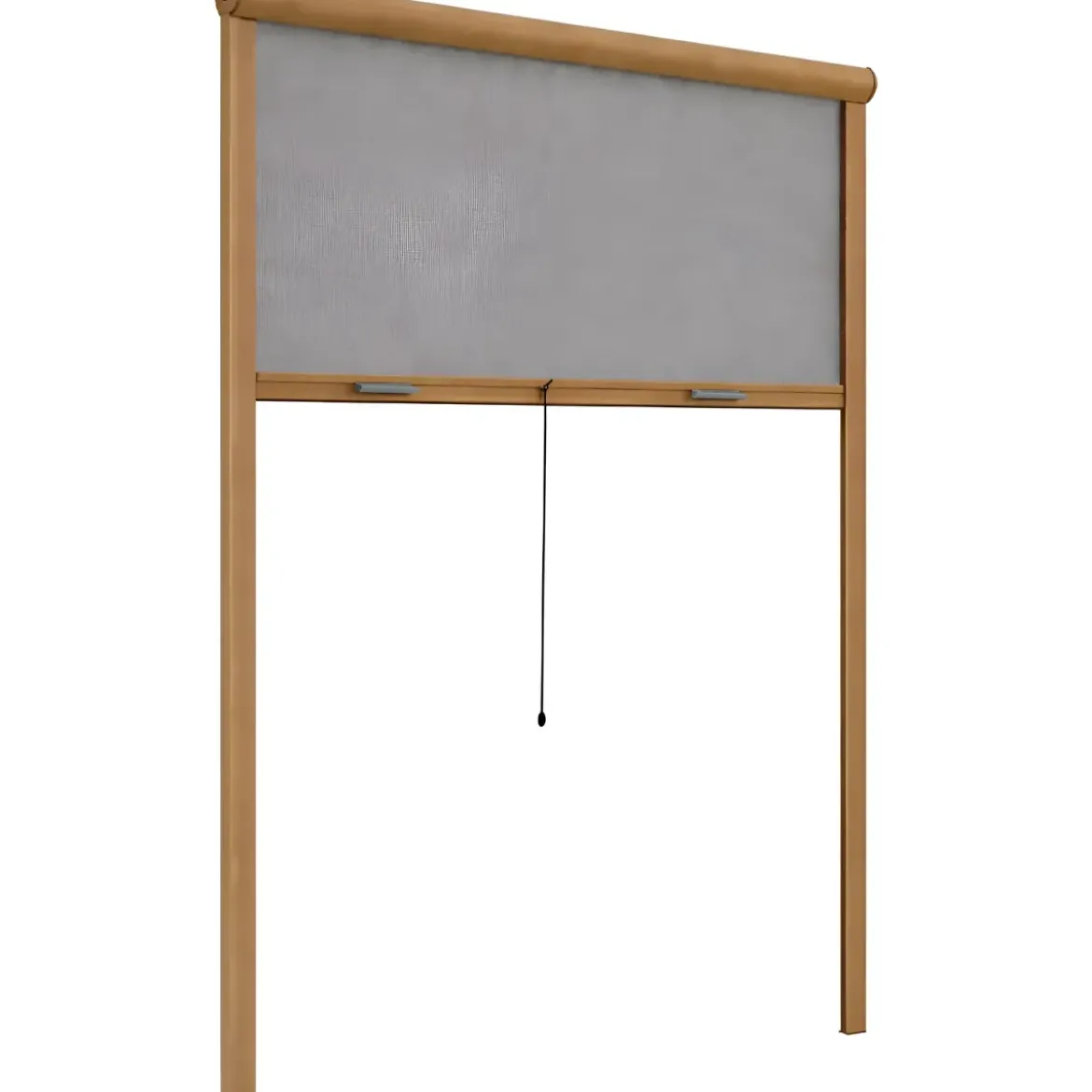 Zanzariera a Rullo Verticale 140x160 Riducibile in Alluminio Bronzo
