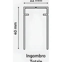 Zanzariera Plissettata Laterale Bianco Guida Bassa Porta 150x240